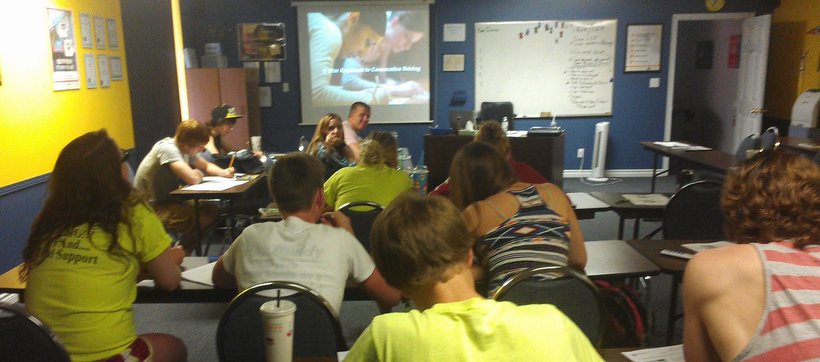 New driver classroom training