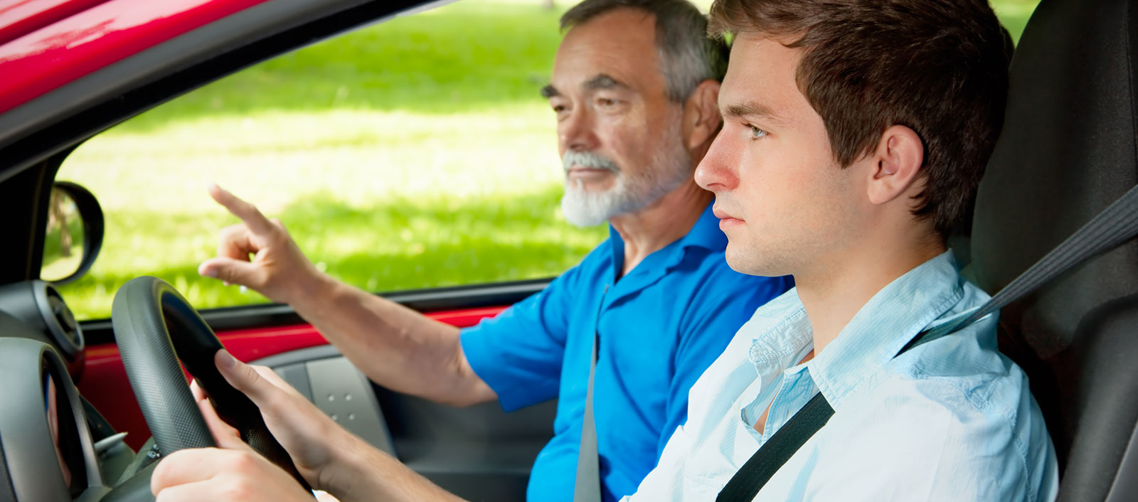 Senior driver training lesson